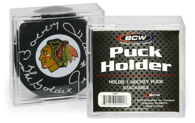 thumbnail image 2 of CSP Hockey Puck Square Holder - Stackable Display Case (4-Pack) (2 Packs Of 2) 2 of 5