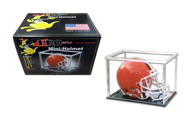 Pro-Mold Mini Helmet Display Case with Black Base