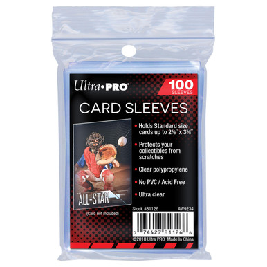 Ultra Pro Standard Card Sleeves (100 Count Pack) For Trading Cards Ultra Pro Standard Card Sleeves (100 Count Pack) For Trading Cards