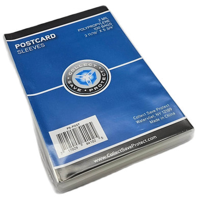 BCW Postcard Soft Sleeves (100 Count Pack)