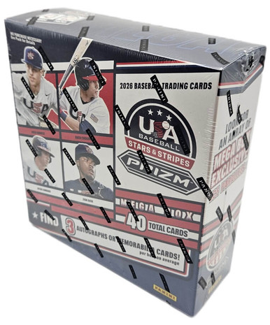ViewPlay 2026ギフトボックス セット 2026 Panini Prizm Stars & Stripes Baseball 10 Pack Mega Box