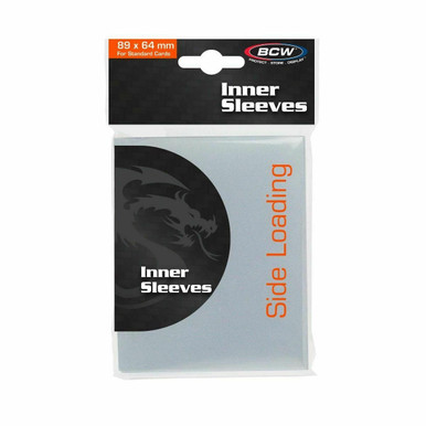 BCW Side Loading Inner Card Sleeves (100 Count Pack) 89 x 64mm For Sleeve  In Sleeve