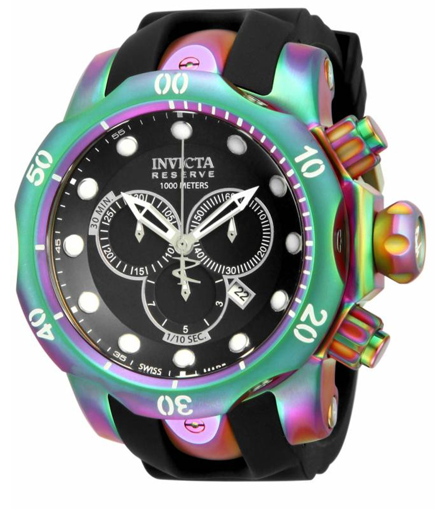 New Invicta Reserve Venom Iridescent finish 52mm Swiss Quartz