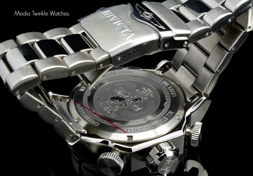 Invicta 19181 I-Force 52mm "Twisted Metal" Blue Dial Quartz Chronograph Stainless Steel Bracelet Watch | Free Shipping