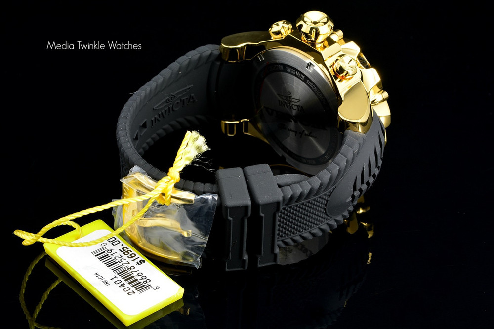 invicta 20401 Sea Dragon Gen. II Swiss Made Chronograph Black Dial 18k ...