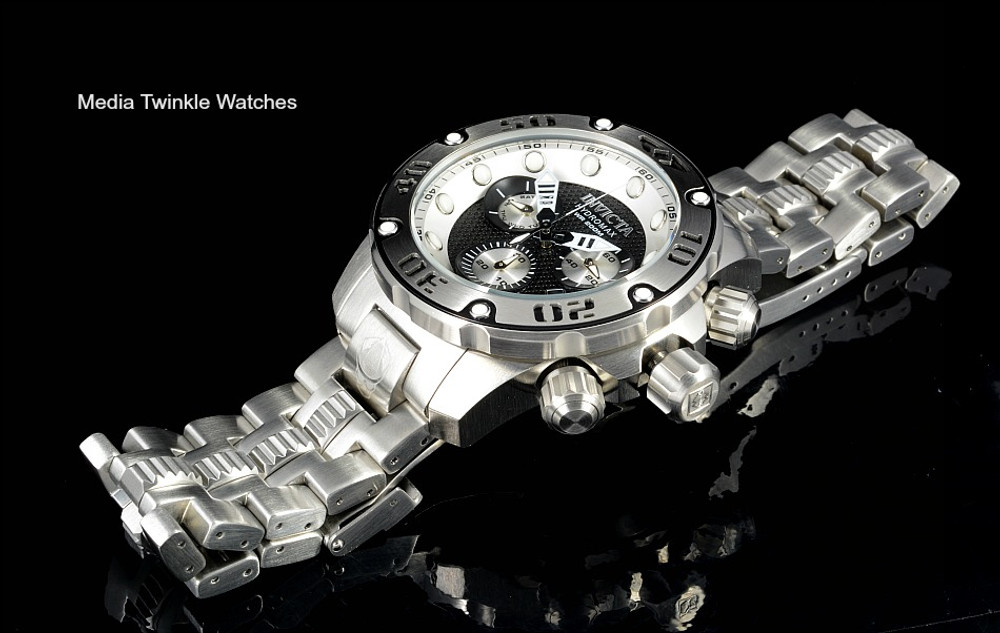 Invicta Reserve Hydromax SWISS CHRONOGRAPH Silver Black Watch