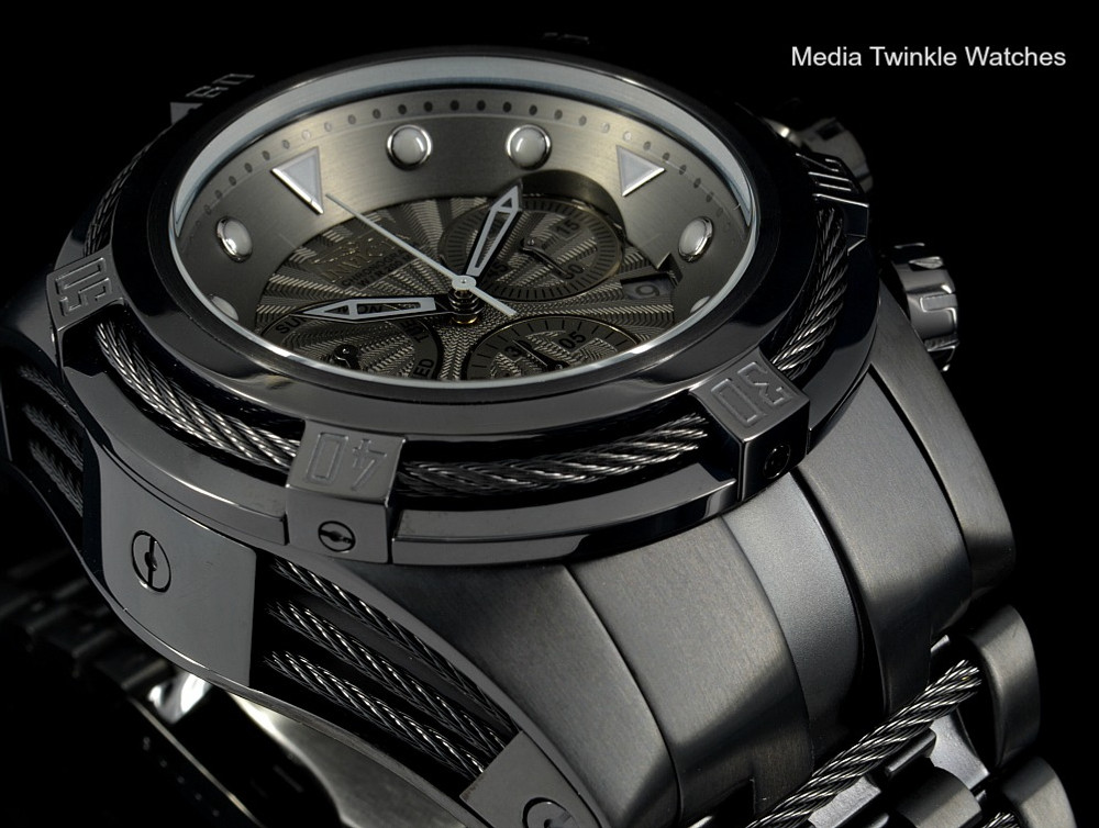 invicta black stainless steel watches