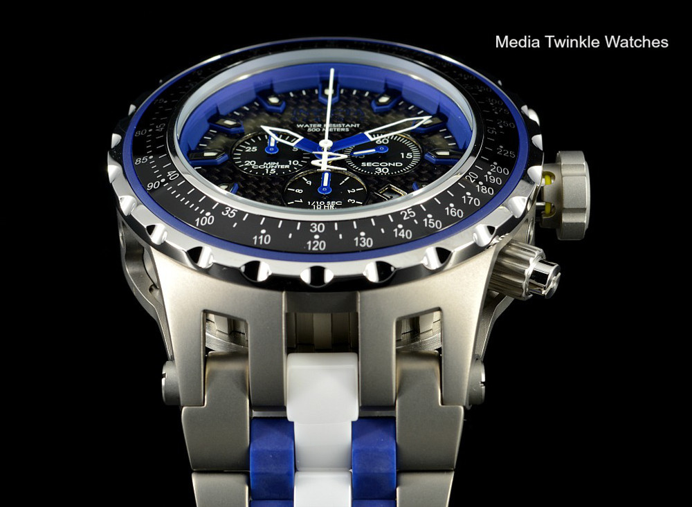 Invicta 52mm 12781 Reserve Specialty Subaqua Blue Dial Titanium Case Bracelet Watch