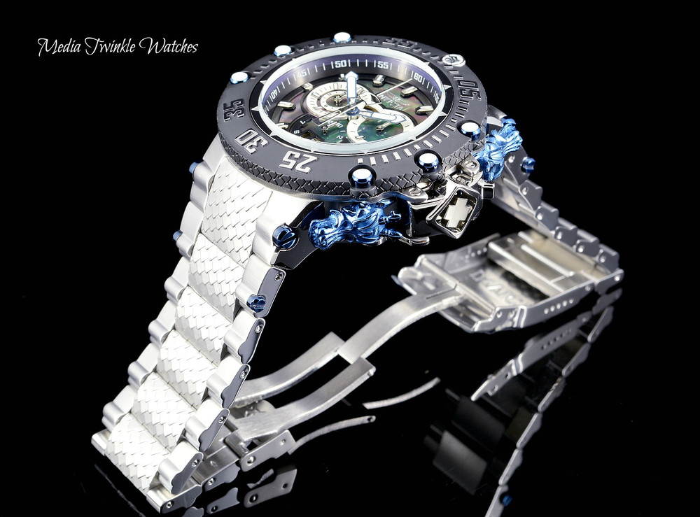 Invicta Men's 52mm Subaqua Noma VII Swiss Quartz Chronograph Black MOP Bracelet Watch