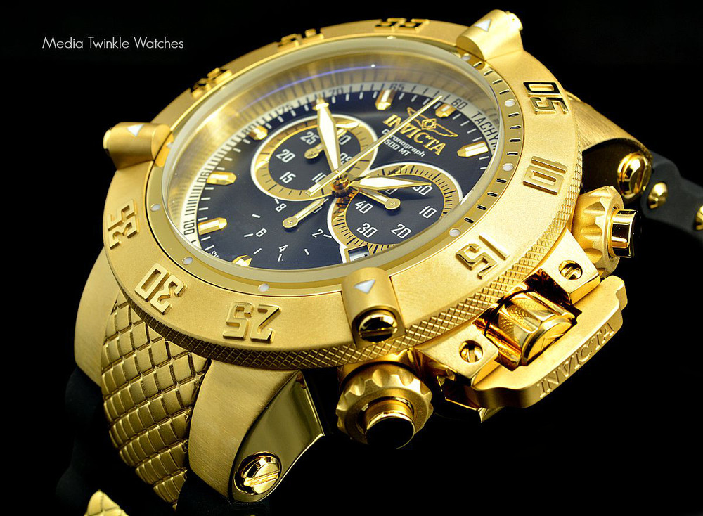 Invicta 5514 Men's Subaqua Noma III Swiss Made Chronograph Collection Black Polyurethane Strap Watch | Free Shipping