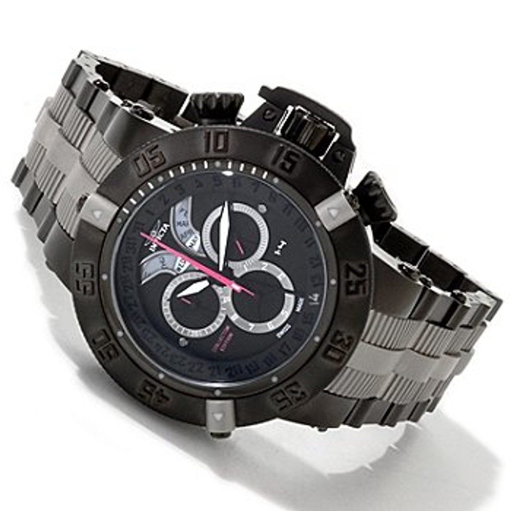 Invicta Men's 0805 Subaqua Noma III Chronograph Black Ion-Plated Stainless Steel Watch | Free Shipping