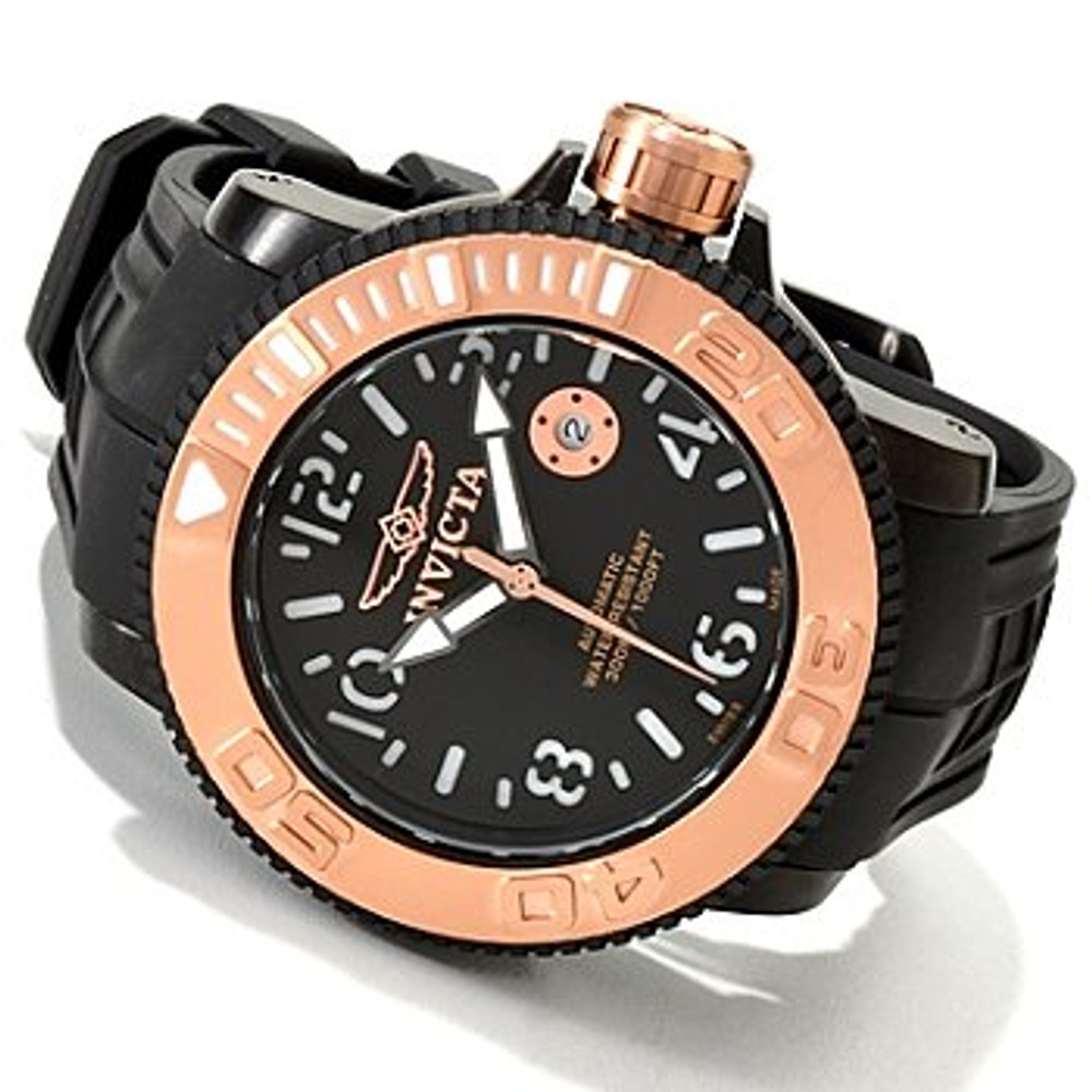 Invicta 1072 Sea Hunter Automatic Exhibition Back Watch