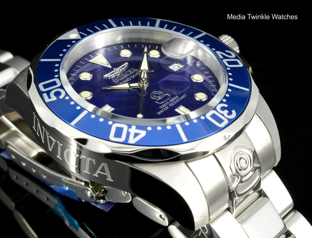 Invicta 3045 Men's Pro Diver Collection Grand Diver Automatic Stainless Steel Bracelet Watch | Free Shipping
