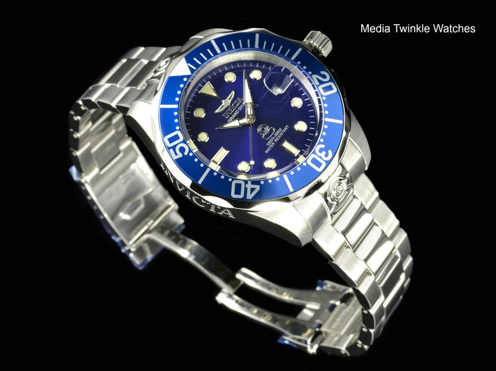 Invicta 3045 Men's Pro Diver Collection Grand Diver Automatic Stainless Steel Bracelet Watch | Free Shipping
