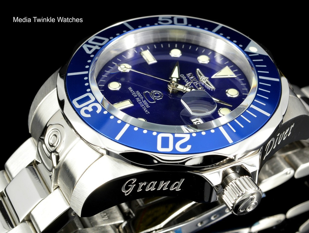 Invicta 3045 Men's Pro Diver Collection Grand Diver Automatic Stainless Steel Bracelet Watch | Free Shipping