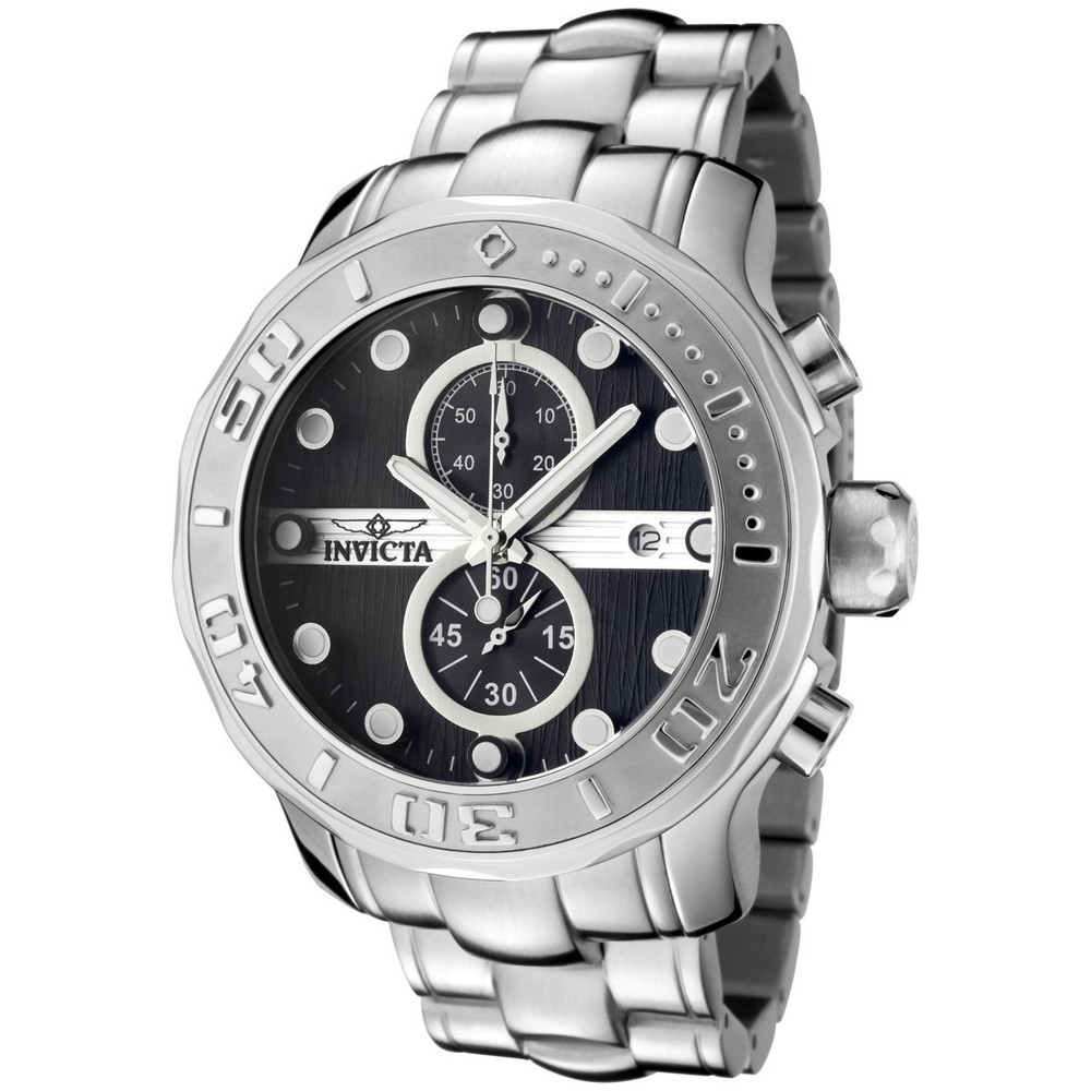 Invicta 0878 Men's Pro Diver Ocean Ghost Quartz Chronograph Stainless Steel Watch | Free Shipping