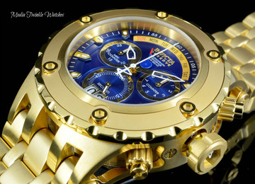 Invicta 1567 Reserve Men's Specialty Subaqua Blue Dial Swiss Quartz Chronograph Bracelet Watch | Free Shipping