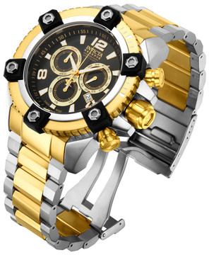 Invicta 15825 Reserve FULL SIZE Men's Arsenal Two-Tone Swiss Quartz Big Date Stainless Steel Bracelet Watch | Free Shipping