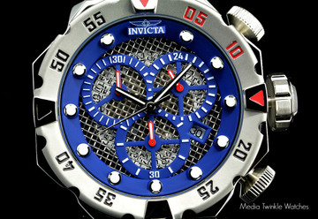 Invicta 19181 I-Force 52mm "Twisted Metal" Blue Dial Quartz Chronograph Stainless Steel Bracelet Watch | Free Shipping