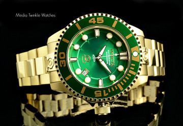 Invicta 19805 Grand Diver 2 Gen II 47mm Automatic Green Bezel Stainless Steel Bracelet Watch | Free Shipping