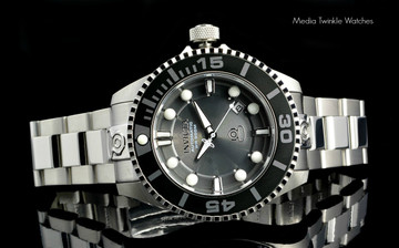 Invicta 19800 Grand Diver 2 Gen II 47mm Automatic Charcoal Dial Black Bezel Stainless Steel Bracelet Watch | Free Shipping