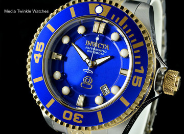 Invicta 19804 Grand Diver 2 Gen II 47mm Automatic Two-Tone Blue Dial Stainless Steel Bracelet Watch | Free Shipping