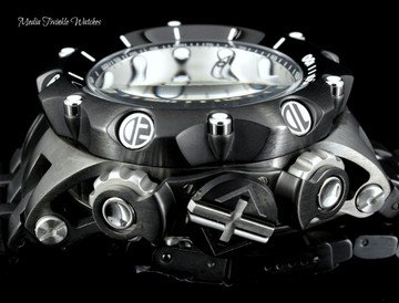 Invicta 20421 Reserve 52MM VENOM Hybrid Black Dial 5040F Swiss Quartz Chronograph Black Bracelet Watch | Free Shipping