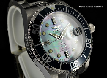 Invicta 47mm Grand Diver Automatic Diamond Accented Two-Tone Platinum M.O.P Dial  Bracelet watch