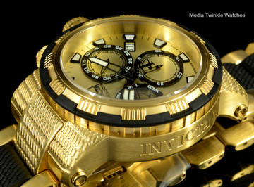 Invicta 17999 Reserve 48mm Capsule Sea Base Capsule Limited Edition Gold Tone Bracelet Watch 