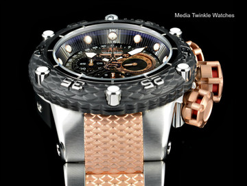 Invicta 21675 Subaqua Noma VI Swiss Quartz Chronograph Rose Tone & Black Bracelet Watch