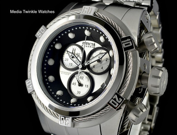 Invicta 21801 Reserve Bolt Zeus Swiss Quartz Chronograph Silver Tone Dial Bracelet Watch | Free Shipping