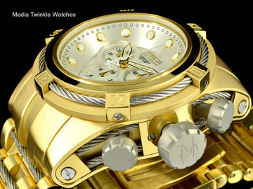 Invicta 12743 Reserve Bolt Zeus Swiss Quartz Chronograph White M.O.P Dial Bracelet Watch | Free Shipping