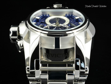 Invicta 52mm Reserve Bolt Zeus MAGNUM Swiss Quartz Dual Movement Bracelet Watch 25207