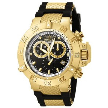 Invicta 5514 Men's Subaqua Noma III Swiss Made Chronograph Collection Black Polyurethane Strap Watch | Free Shipping