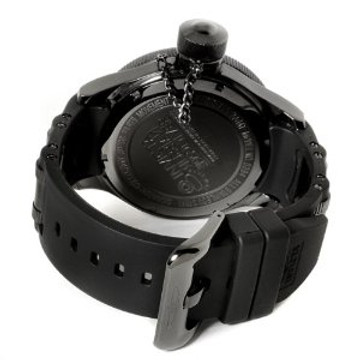 Invicta 0394 Men's Russian Diver Collection Combat Edition All-Black Polyurethane Strap Watch | Free Shipping