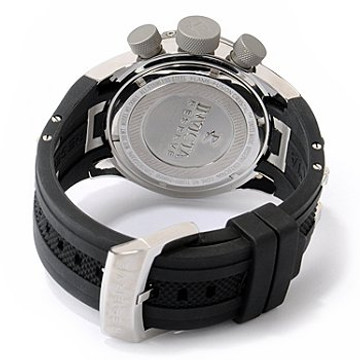 Invicta 0981 Bolt II Reserve Swiss Made Chronograph BIG DATE Black Polyurethane Strap Watch | Free Shipping