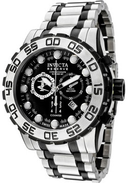 invicta Reserve Leviathan Swiss Made Chronograph Two Tone Stainless Steel Watch