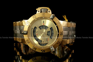 Invicta 1572 Subaqua Noma III 18K Gold Tone Swiss Made Mechanical Stainless Steel Bracelet Watch | Free Shipping