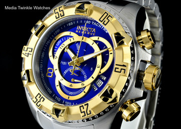 Invicta 1878 Reserve Men's Excursion Touring Swiss Quartz Chronograph Blue Dial Stainless Steel Bracelet Watch | Free Shipping