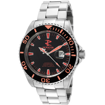 Invicta 1019 Grand Diver Lume Dial Automatic Black/Red Dial Stainless Steel Watch | Free Shipping