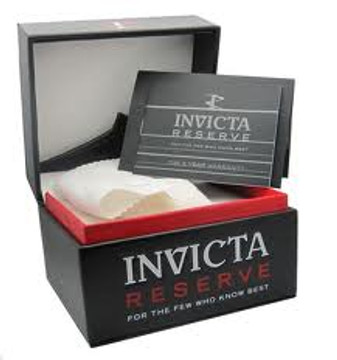 Invicta 10779 Reserve VENOM Swiss Quartz Chronograph Black Leather Strap Watch | Free Shipping