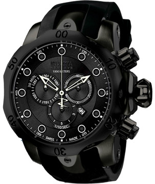 Invicta 11962 Reserve Men's Venom Monotone Swiss Made Quartz Chronograph Stainless Steel Strap Watch | Free Shipping