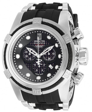 Invicta 12954 Jason Taylor Reserve Zeus Bolt Limited Edition Black Dial Black Polyurethane Strap Watch | Free Shipping