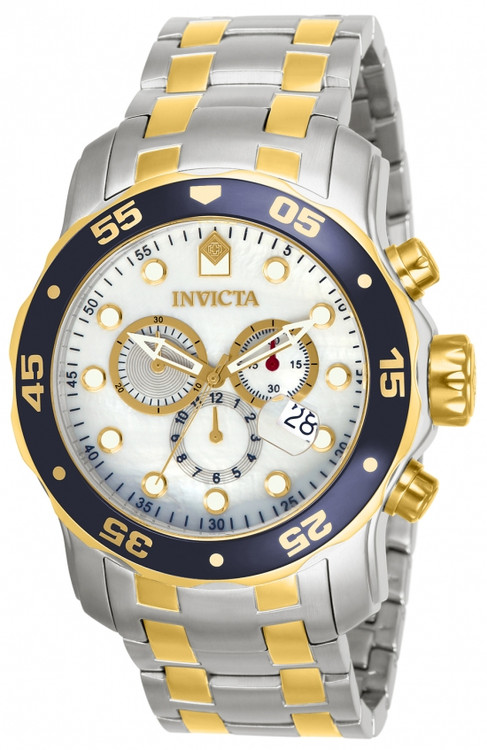 Invicta 80078 Pro Diver Scuba Quartz Chronograph Stainless Steel Bracelet Watch | Free Shipping