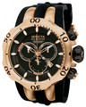 Invicta 10830 Reserve Men's Venom Fang Swiss Quartz Chronograph Black & Rose Gold Polyurethane Strap Watch | Free Shipping