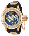 Invicta 80122 Quinotaur Russian Diver Mechanical Rose Gold Tone w/ Blue Dial Polyurethane Strap Watch | Free Shipping