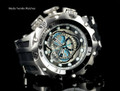 Invicta 20423 Reserve 52MM VENOM Hybrid Silver Dal w/Silver 5040F Swiss Quartz  w/Black POLYURETHANE Watch | Free Shipping