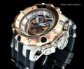 Invicta 20426 Reserve 52MM VENOM Hybrid Brown Dial Rose Gold Bezel 5040F Swiss Quartz POLYURETHANE Watch | Free Shipping