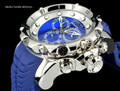 invicta 20397 Sea Dragon Swiss Made Chronograph Blue Dial Silver Case Silicon Strap Watch | Free Shipping