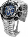 Invicta 21344 Reserve 52mm Thunderbolt Swiss Made Quartz Chronograph Silver & Black Bracelet Watch